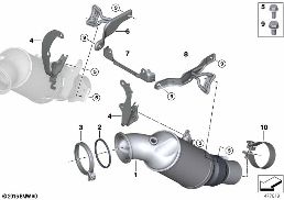 Catalyseur proche du moteur diagram for BMW Rolls-Royce Phantom RR11 Phantom