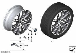 BMW LA WHEEL V-SPOKE 759I - 20