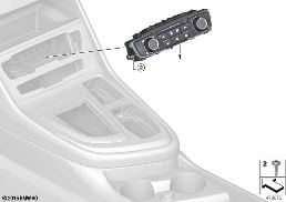 AIR CONDITIONING CONTROL diagram for BMW 2 Series F45 Active Tourer LCI 216i