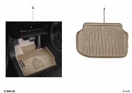 ALL WEATHER FLOOR LINERS diagram for BMW 3 Series E90 LCI 323i
