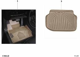 ALL WEATHER FLOOR LINERS diagram for BMW 3 Series F30 LCI 328i