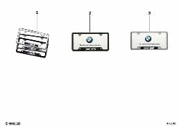 Rámeček registrační značky diagram for BMW X6 F16 35iX