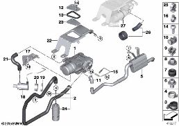 Calefacción auxiliar diagram for BMW X6 F16 35iX