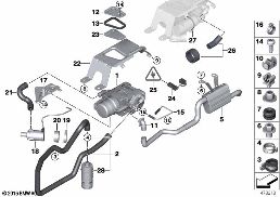 AUXILIARY HEATING diagram for BMW X5 E70 LCI 30dX