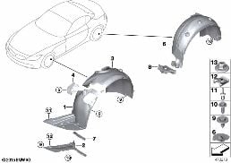 WHEELARCH TRIM diagram for BMW Z4 E89 30i