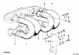 INTAKE MANIFOLD SYSTEM diagram for BMW 3 Series E21 320i