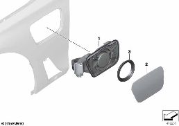 Pokrywa ładunkowa diagram for BMW 7 Series G12 740LeX