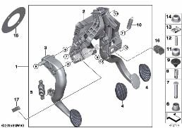 PEDAL ASSEMBLY, MANUAL TRANSMISSION
