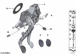 PEDAL ASSEMBLY, MANUAL TRANSMISSION