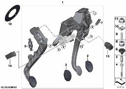 PEDAL ASSEMBLY, MANUAL TRANSMISSION