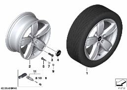 MINI LA WHEEL CHANNEL SPOKE 531 - 17