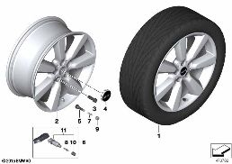 MINI LA WHEEL EDGED SPOKE 535 - 19