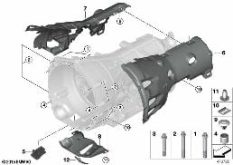 GEARBOX MOUNTING PARTS diagram for BMW X3 G01 30iX
