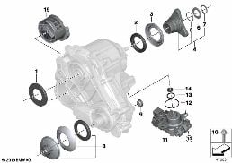 TRANSFER CASE SINGLE PARTS ATC 13 diagram for BMW X7 G07 40iX