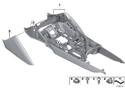 MOUNT, CENTER CONSOLE diagram for BMW i8 I12 i8