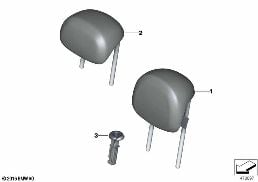 REAR SEAT HEAD RESTRAINT