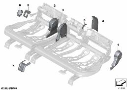 SEAT, REAR, SEAT TRIM COVERS