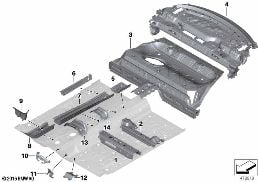 PARTITION TRUNK/FLOOR PARTS