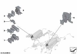 Pièces de fixation faisceau de câbles diagram for BMW Rolls-Royce Cullinan RR31 Cullinan