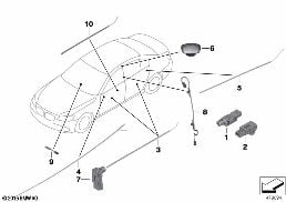 Μονάδα LED / αγωγός οπτικής ίνας diagram for BMW 5 Series F07 GT 520d