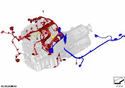 ENGINE WIRING HARNESS diagram for BMW 7 Series G12 725Ld