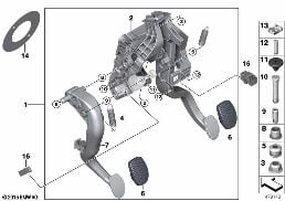 PEDAL ASSEMBLY, MANUAL TRANSMISSION