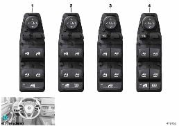 OPERATING UNIT, SWITCH MODULE, DOOR, FRT diagram for BMW 5 Series G38 530Le