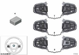 SWITCH, STEERING WHEEL 'SPORT' diagram for BMW X3 G08 30iX