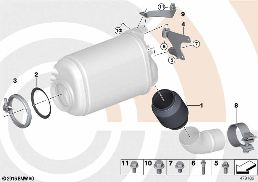 DECOUPLING ELEMENT diagram for BMW 6 Series F13 640d