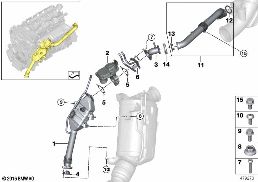 Chłodz. ukł. red. sub. szkodl. spal. diagram for BMW X4 G02 20dX