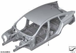 BODY SKELETON diagram for BMW 6 Series G32 GT 640iX