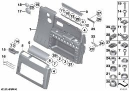 Výplň dveří vpředu / do 01/2009 diagram for BMW Rolls-Royce Phantom RR1 Phantom