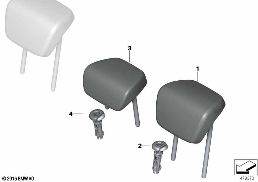REAR SEAT HEAD RESTRAINT