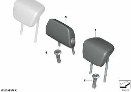 REAR SEAT HEAD RESTRAINT