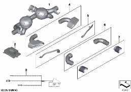M Performance Parts diagram for BMW 5 Series G30 520d