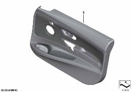 DOOR TRIM PANEL, FRONT diagram for BMW 3 Series F34 GT 335iX