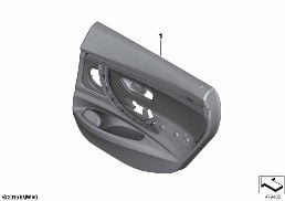 DOOR TRIM, REAR diagram for BMW 3 Series F34 GT 335iX