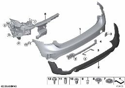 TRIM COVER, REAR