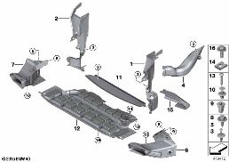 AIR DUCT diagram for BMW X5 E53 4.4i