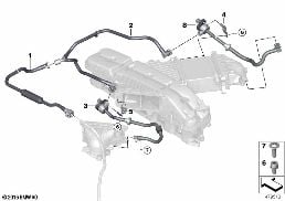 FUEL TANK BREATHER VALVE diagram for BMW Rolls-Royce Ghost RR21 Ghost