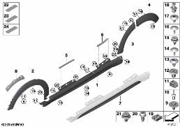 COVER DOOR SILL / WHEEL ARCH