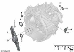 SINGLE TRANSMISSION COMPONENTS GS6-59DG diagram for BMW X2 F39 16d