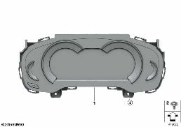 メーターパネル マルチ インフォメーション ディスプレイ HUD 装備 diagram for BMW X3 G01 30dX