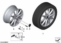 MINI LA WHEEL LIGHT SPOKE 683 - 17