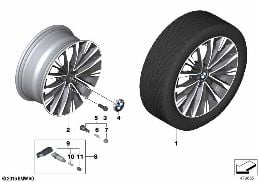 BMW LA WHEEL MULTI-SPOKE 547 - 17