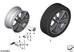 BMW LA WHEEL DOUBLE SPOKE 549 - 17