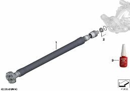 DRIVESHAFT, CFK diagram for BMW 4 Series F82 M4 LCI M4