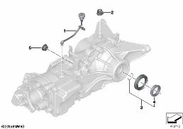 REAR-AXLE-DRIVE PARTS diagram for BMW X1 F48 20dX