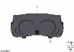 INSTRUMENT CLUSTER, HIGH diagram for BMW 5 Series G30 530eX