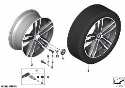704 BMW LA WHEEL M DOUBLE SPOKE 704-19